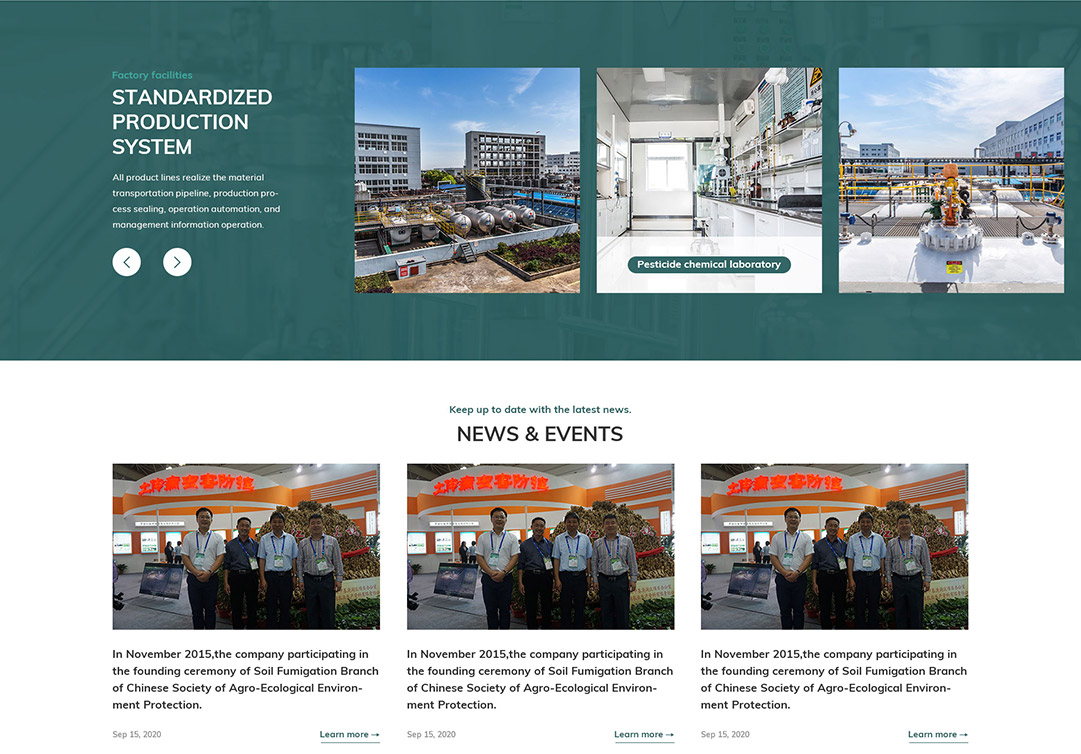 臨海建新化工外貿(mào)網(wǎng)站設計效果圖